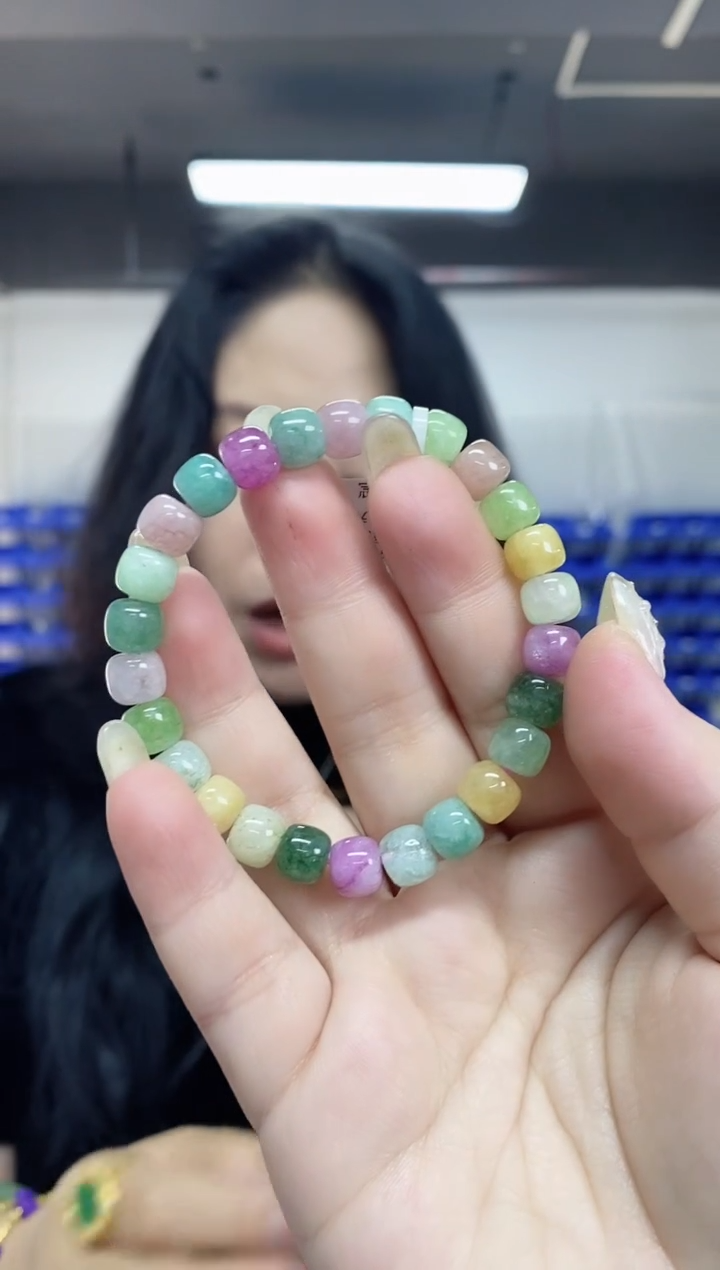 【闪购商品】碧玺手串未镶嵌多样性发其一颜色微差
