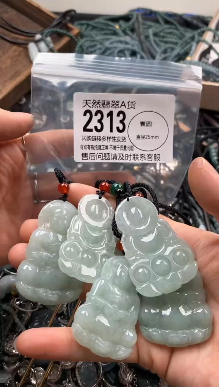 【闪购商品】翡翠颈饰未镶嵌多样性发其一2313
