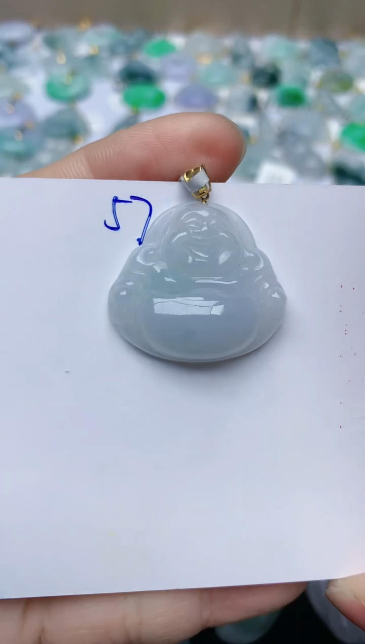 【闪购商品】翡翠颈饰18K金镶嵌天然翡翠A货    57