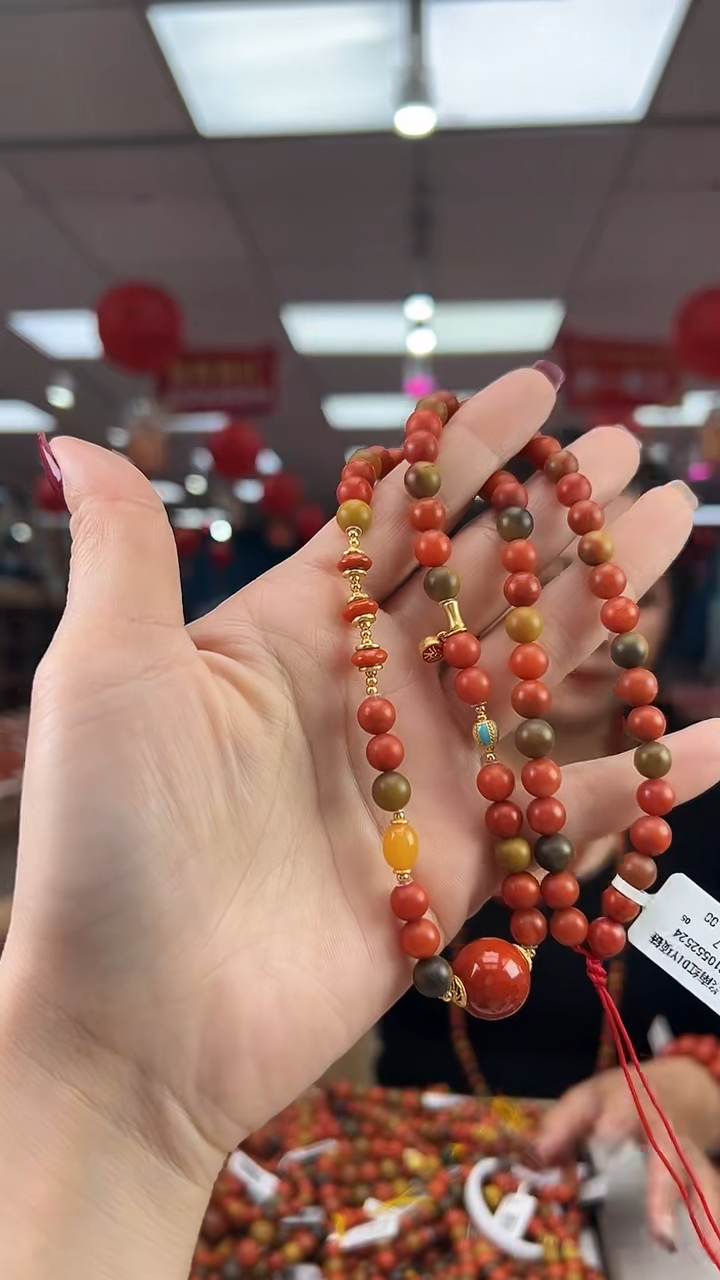 【闪购商品】南红玛瑙珠串未镶嵌多样发其一/7/310552524