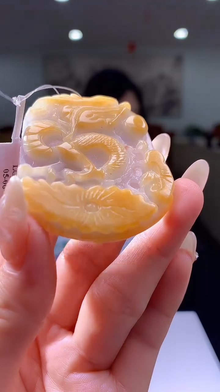 【闪购商品】定制翡翠未镶嵌8018jj-毛货挂件60