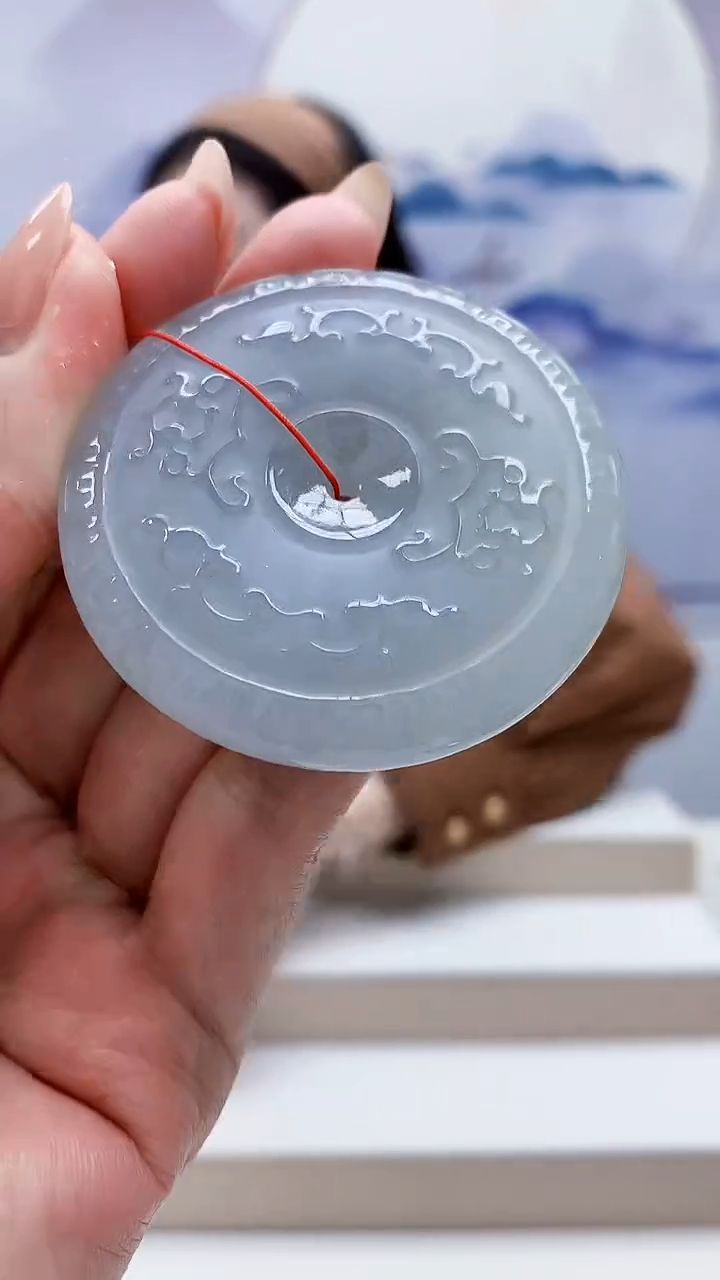 未镶嵌定制翡翠4852MM-毛货挂件179