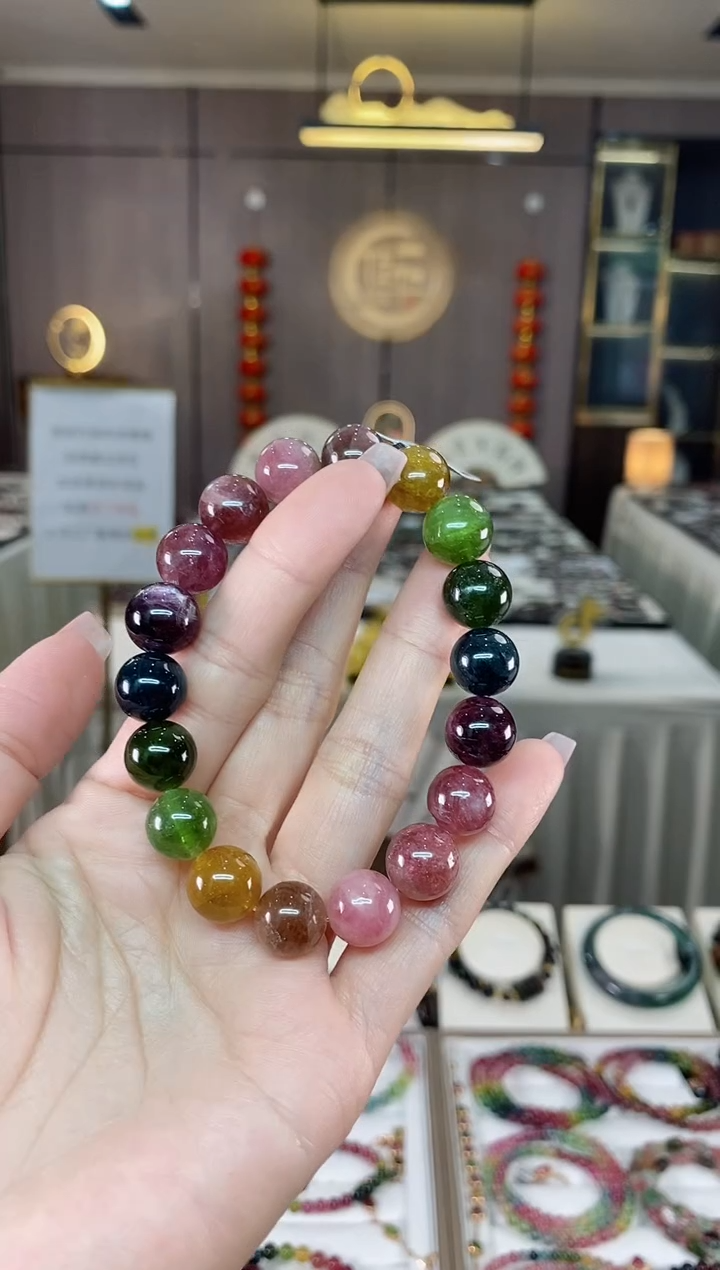 【闪购商品】碧玺单圈手串11mm+未镶嵌（多样性发一条）hon