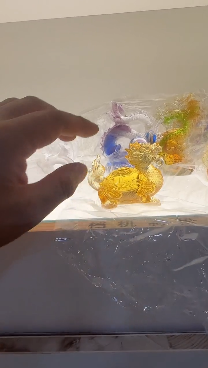 手工艺品琉璃龙龟8厘米