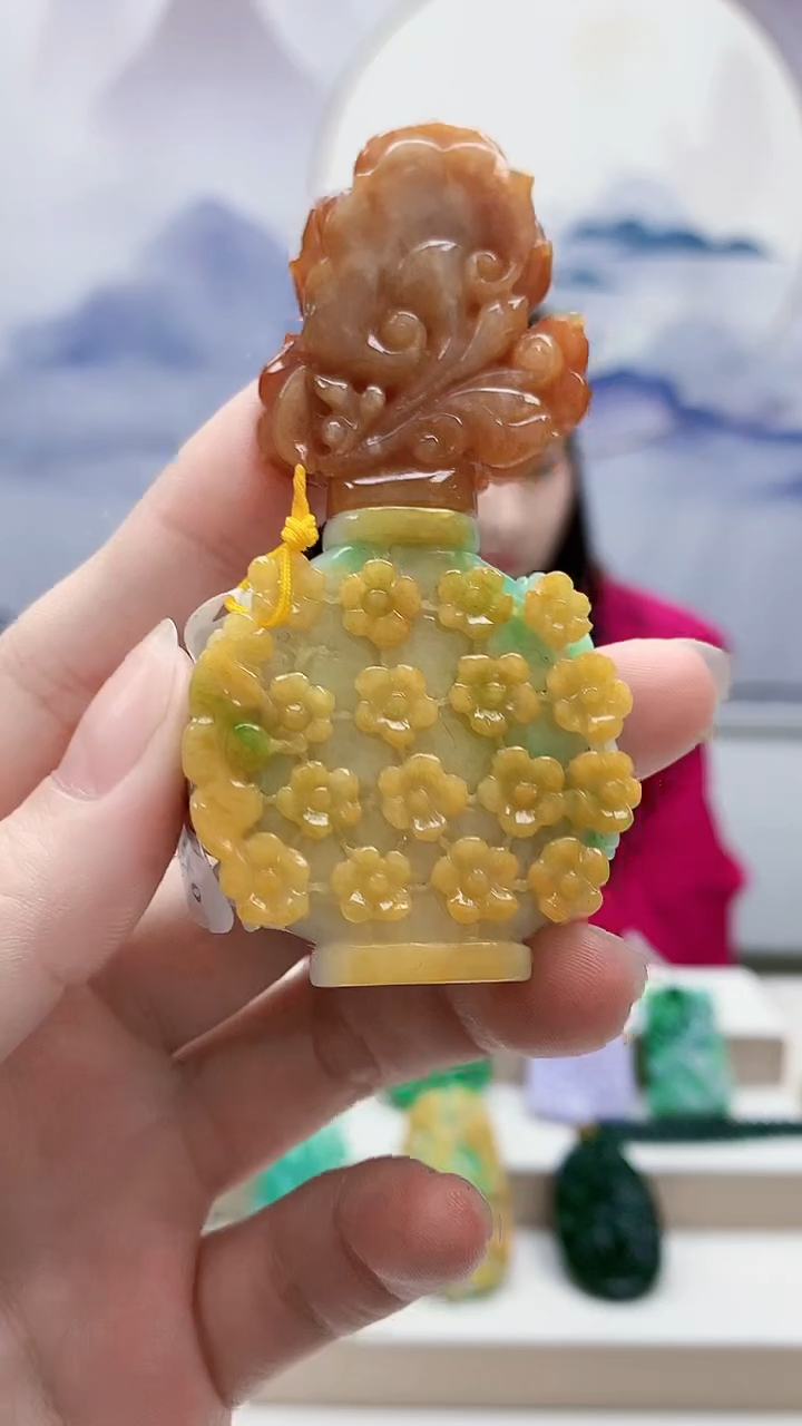 未镶嵌定制翡翠4812ry-毛货挂件