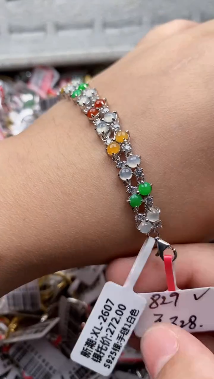 【闪购商品】翡翠戒指银S925镶嵌55555---5