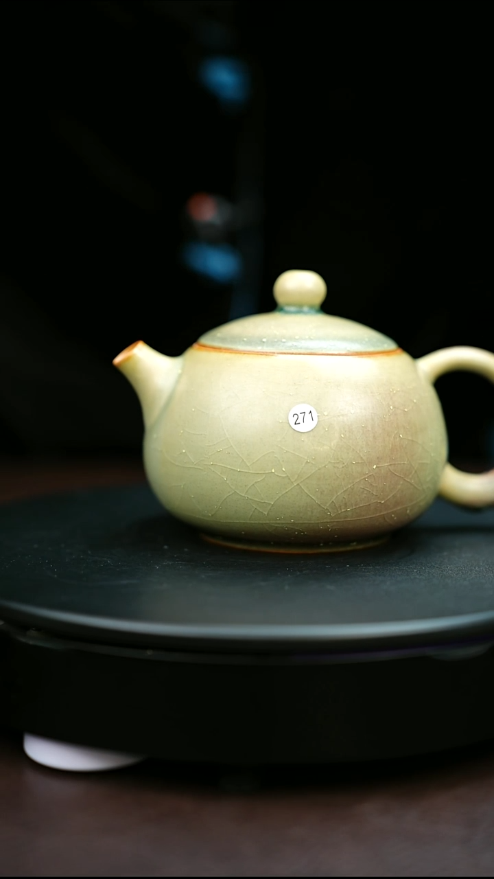 271#原矿钧瓷炉钧釉西施壶