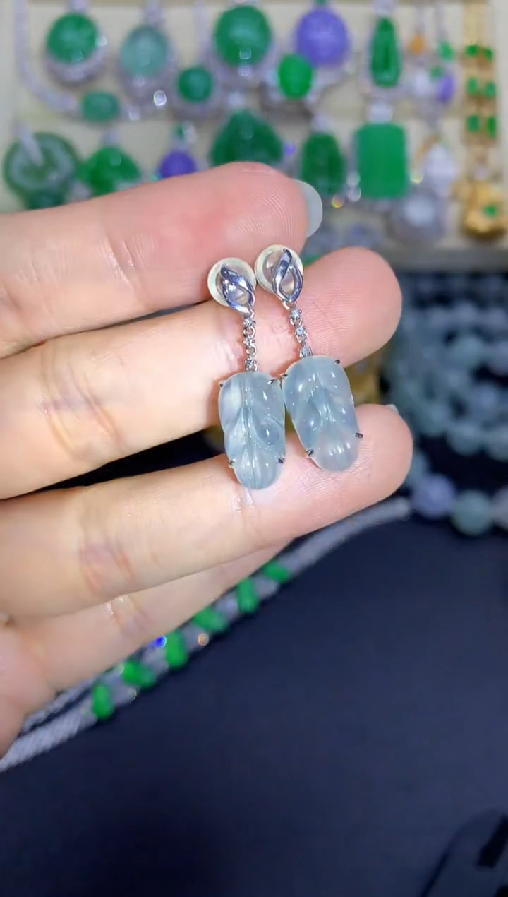 颈饰18K金镶嵌翡翠294-中国好珍宝