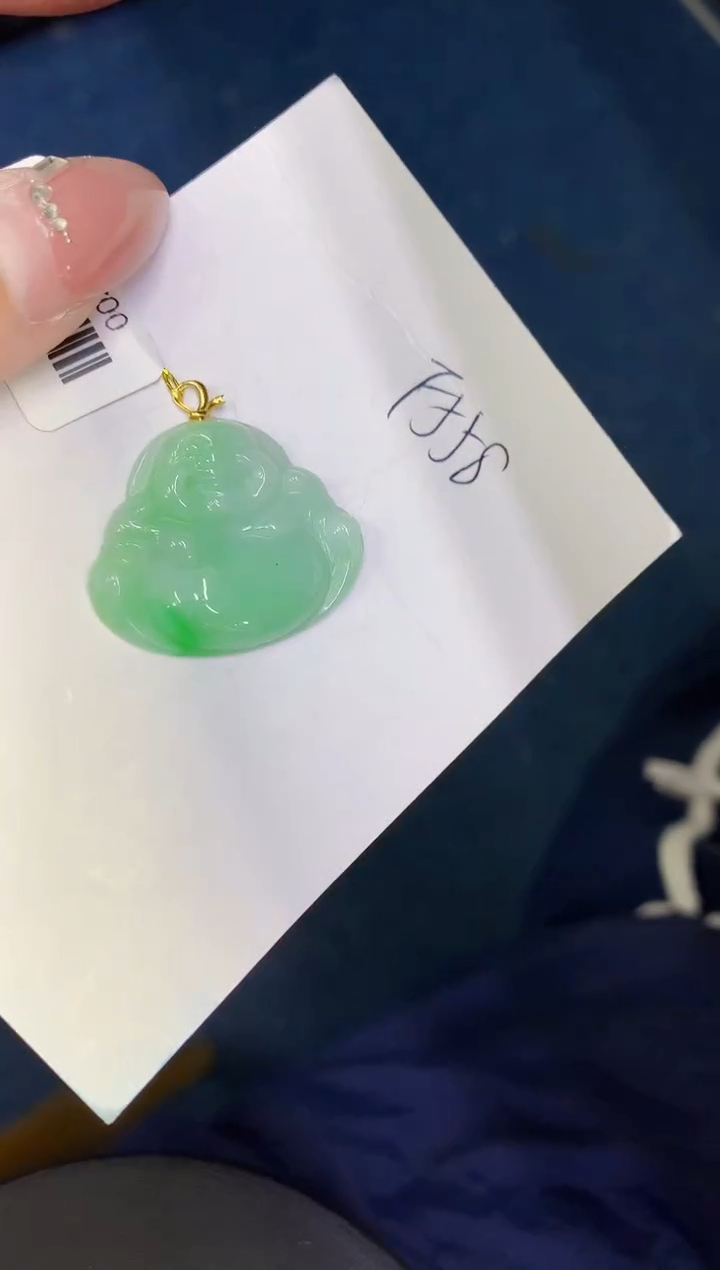 【闪购商品】翡翠颈饰18K金镶嵌0000000000