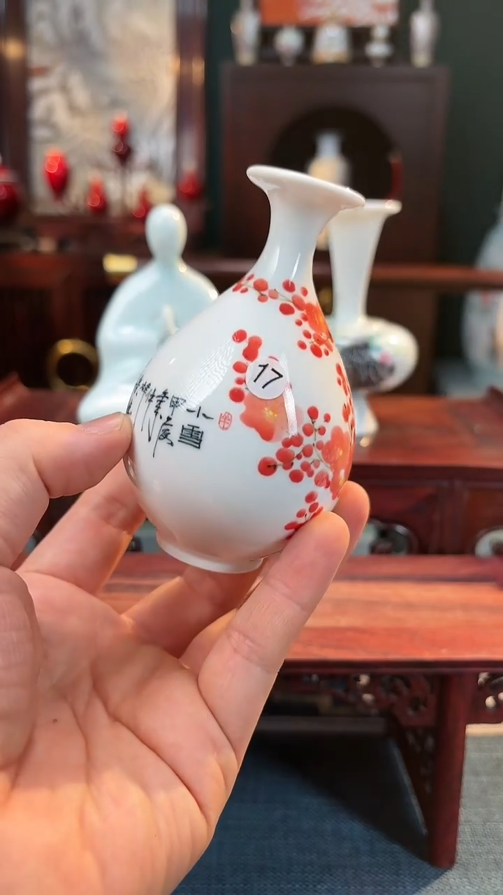 【闪购商品】摆件釉下五彩纯手工手绘原创瓷器