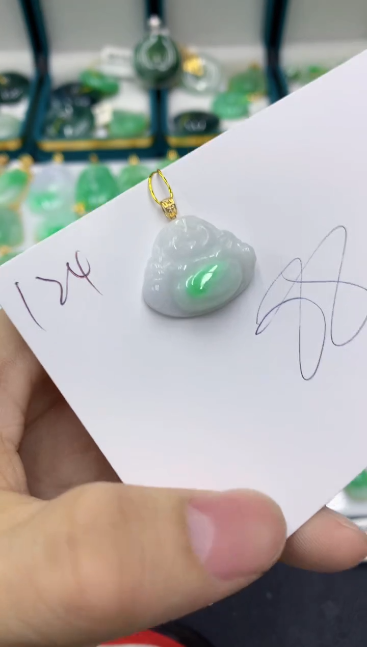 【闪购商品】翡翠颈饰18K金镶嵌11111111111