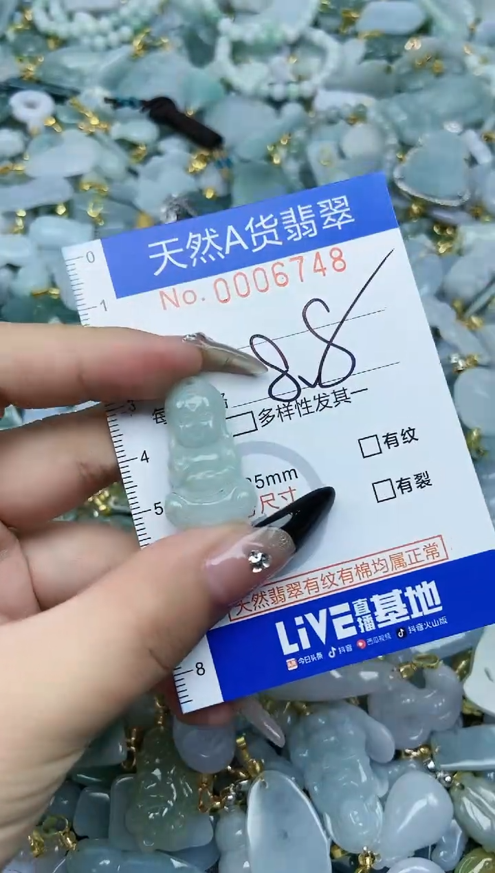 【闪购商品】翡翠颈饰未镶嵌天然A货翡翠