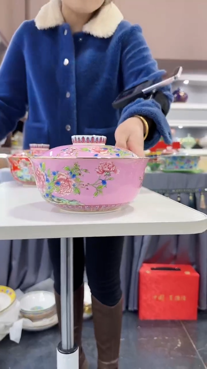 【闪购商品】瓷片7.5英寸【盖碗】1个景德镇陶瓷