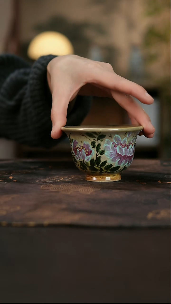 景德镇陶瓷杯碗柴烧多人