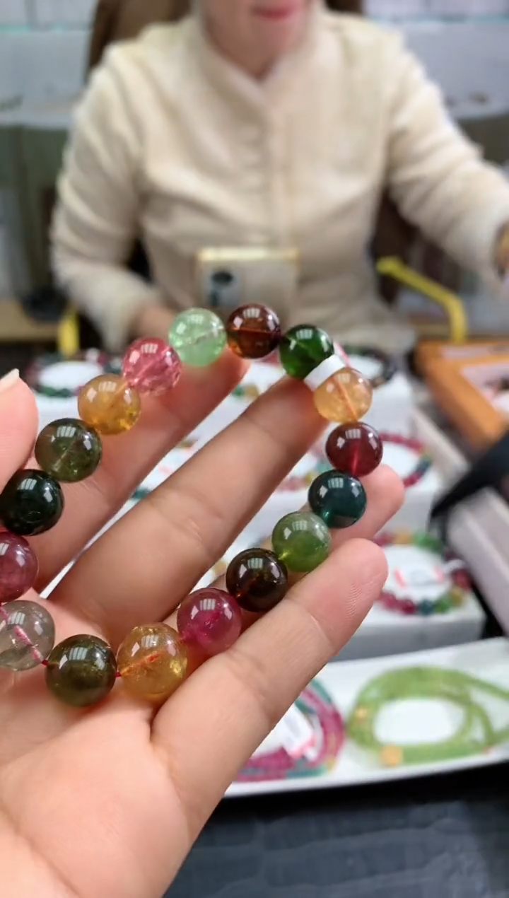 【闪购商品】碧玺手串未镶嵌多样性发一条