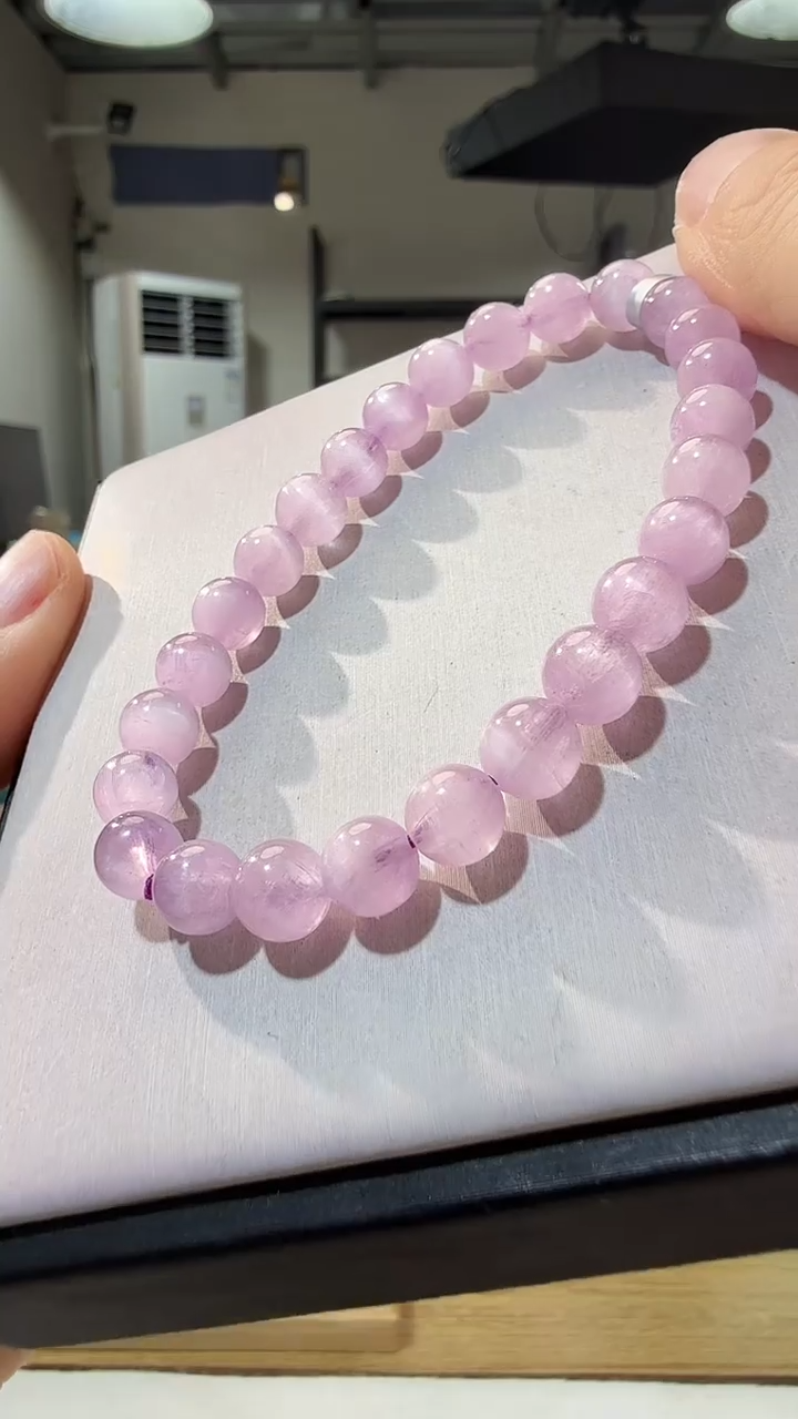 未镶嵌锂辉石手链优0785 约7mm
