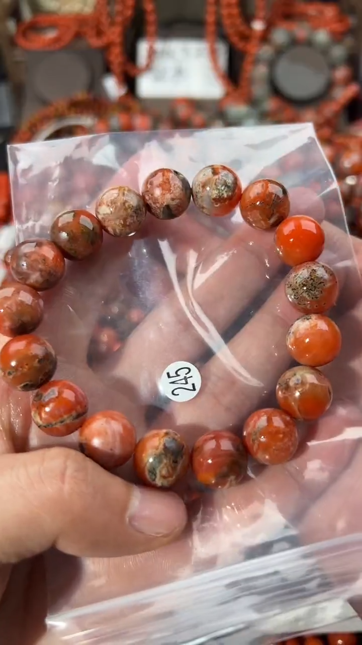 南红玛瑙手串未镶嵌11