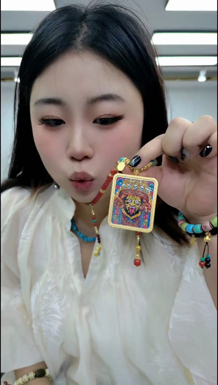 【闪购商品】玻璃颈饰2117扎基方卡卡链