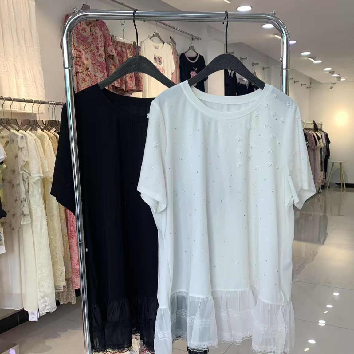 二姐家【敏】权3655夏季新款时尚百搭短袖