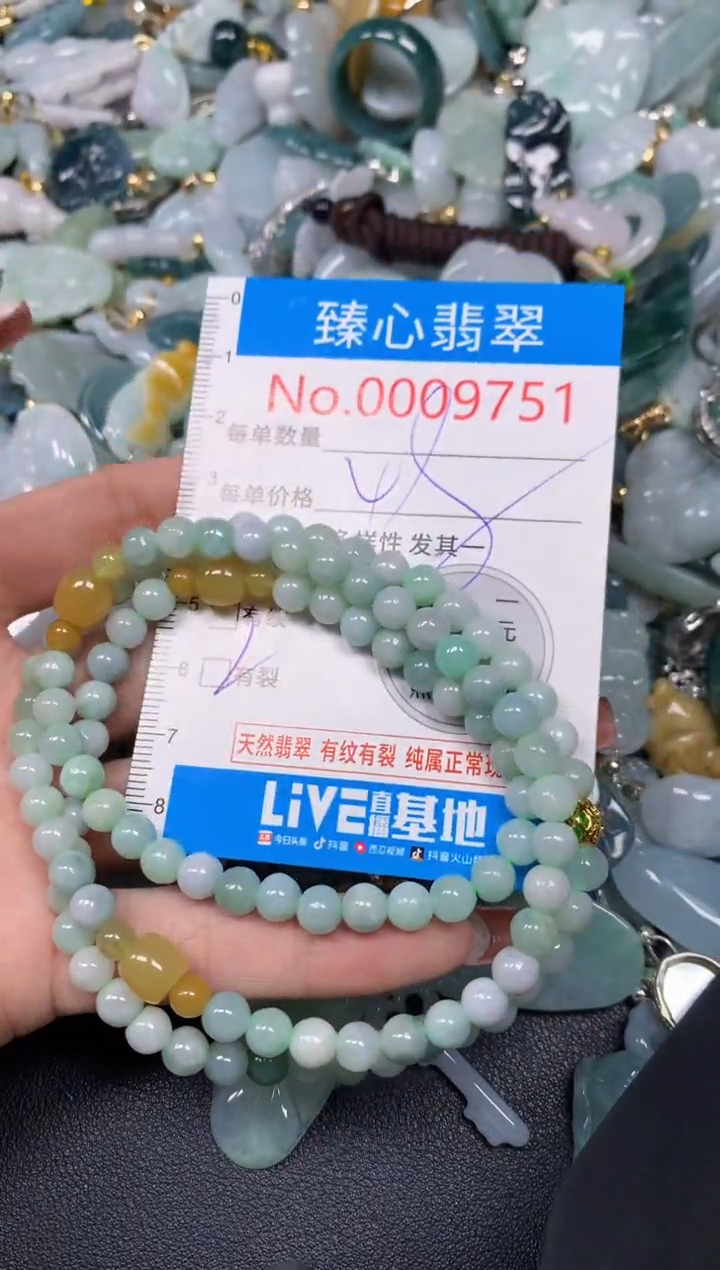 【闪购商品】翡翠颈饰未镶嵌含绳0009751