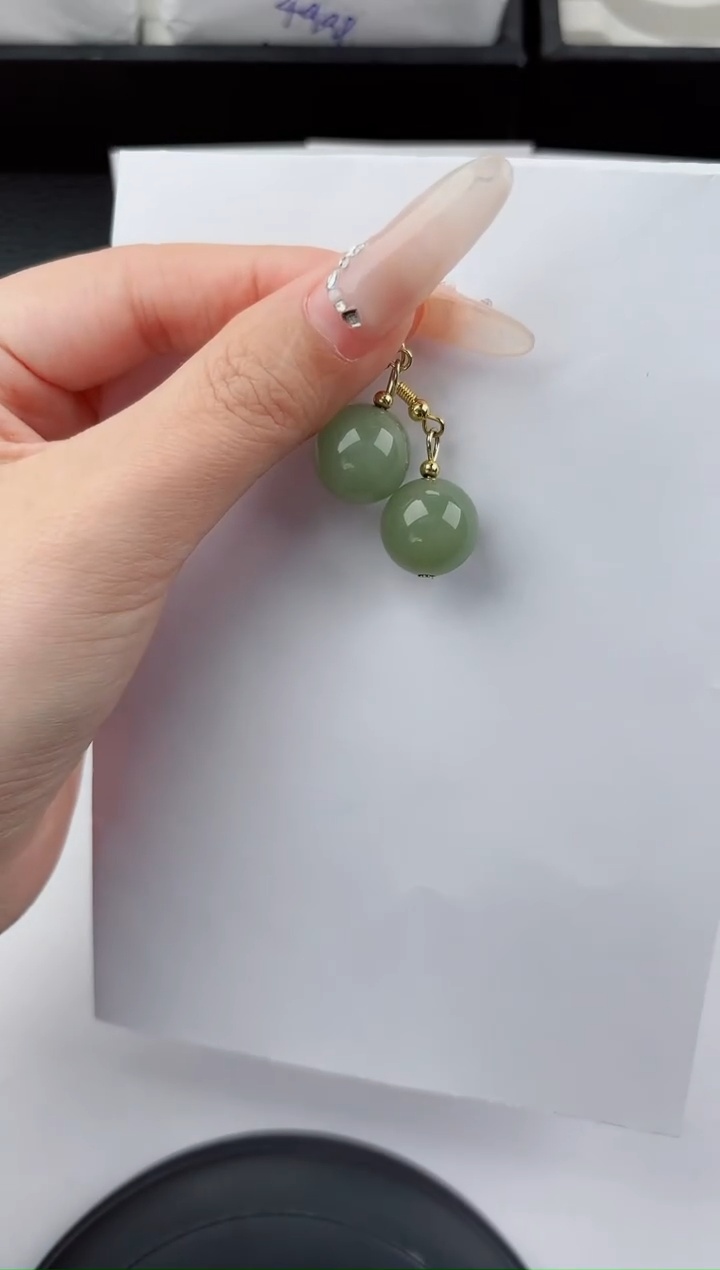 未镶嵌东陵石耳坠嗨购微色差T