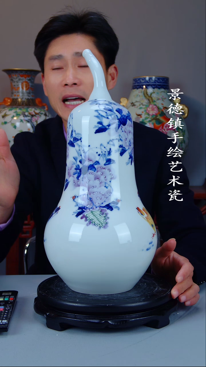 摆件陶瓷景德镇手工手绘陶瓷26