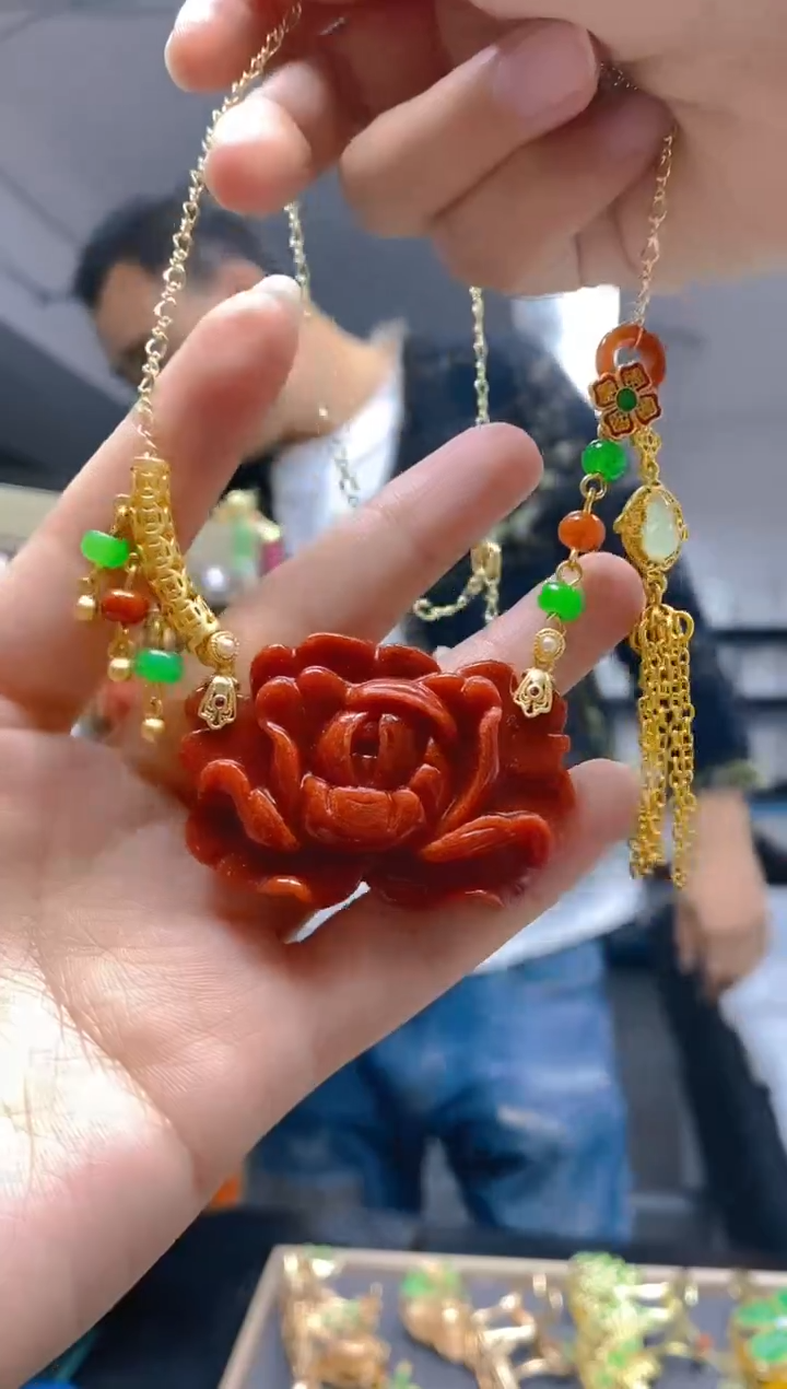 【闪购商品】翡翠耳饰合金0240翡翠锁骨链