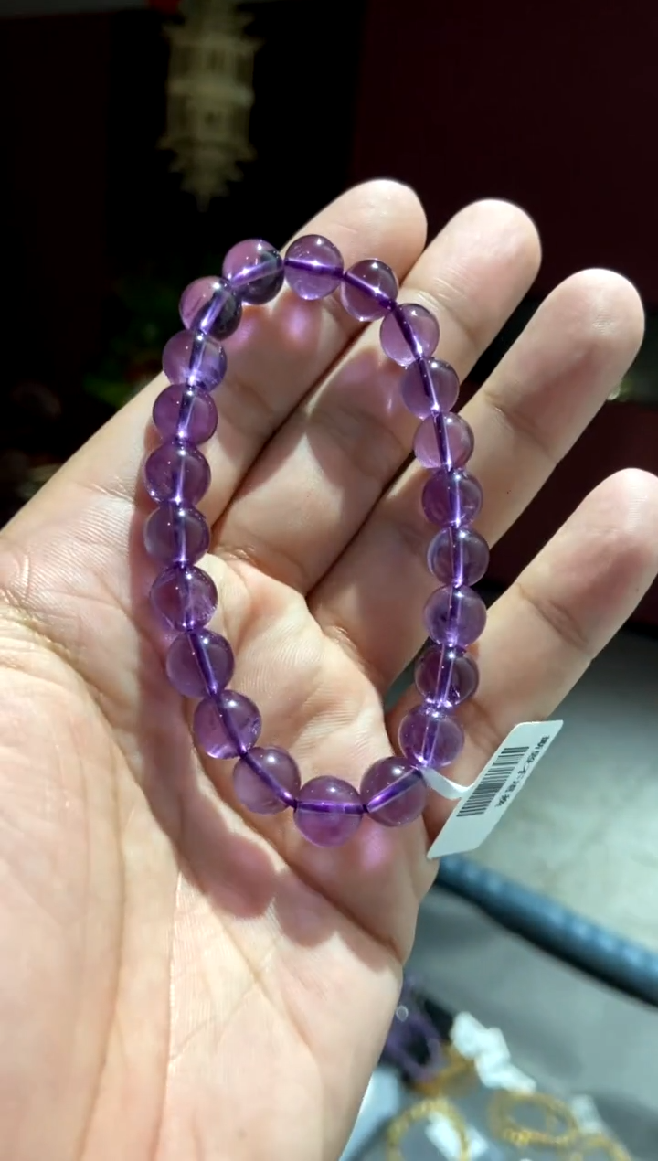 【闪购商品】水晶299-未镶嵌巴西高透紫水9mm+