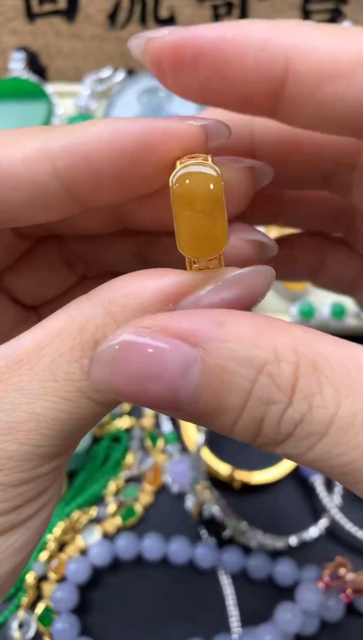 【闪购商品】翡翠戒指18K金镶嵌245-中国好珍宝