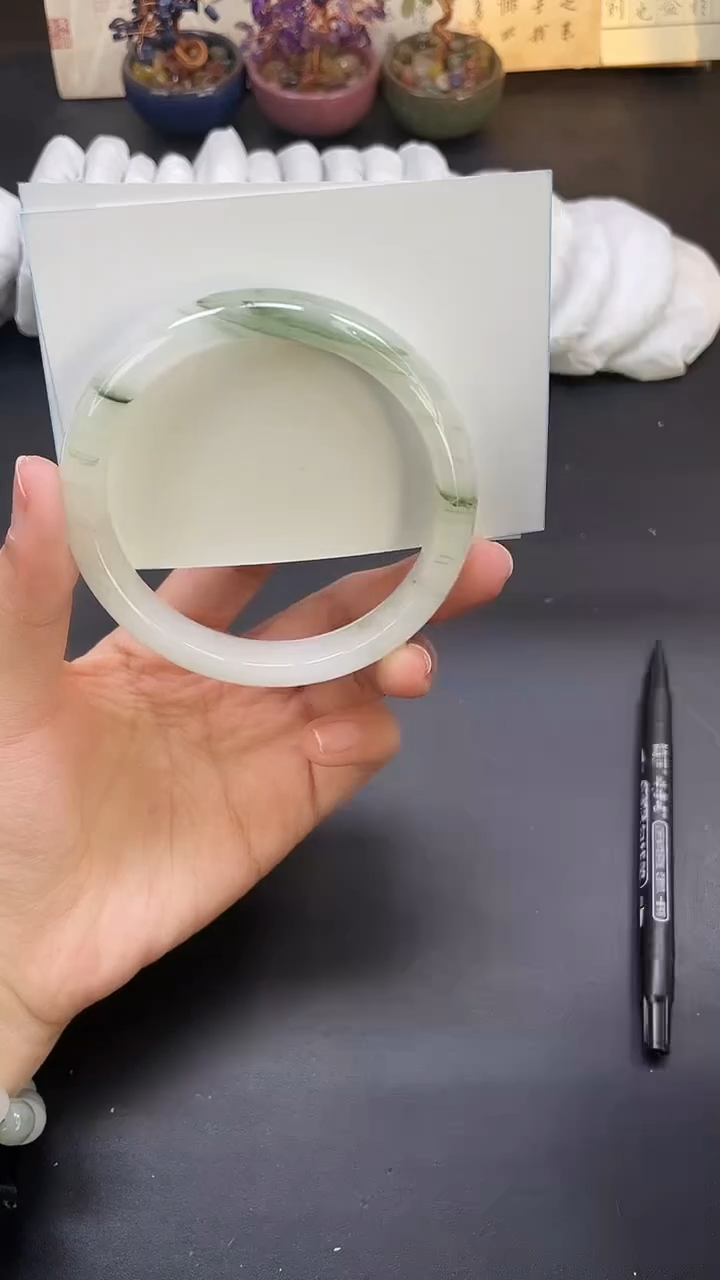 未镶嵌手镯石英质玉A188-64`65``