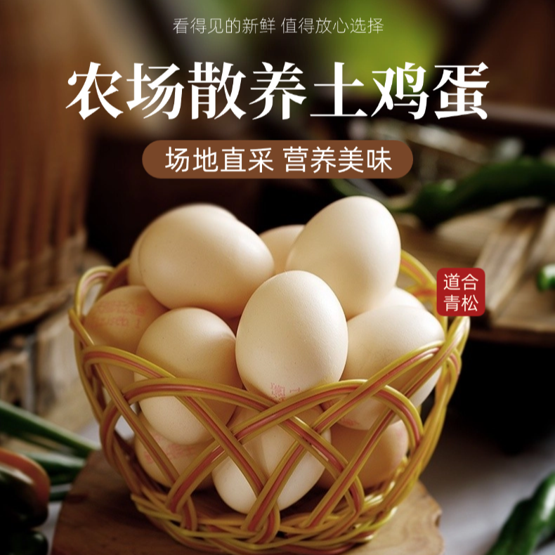 【特价福利】农场散养土鸡蛋 天然好品质无沙门氏菌 健康营养
