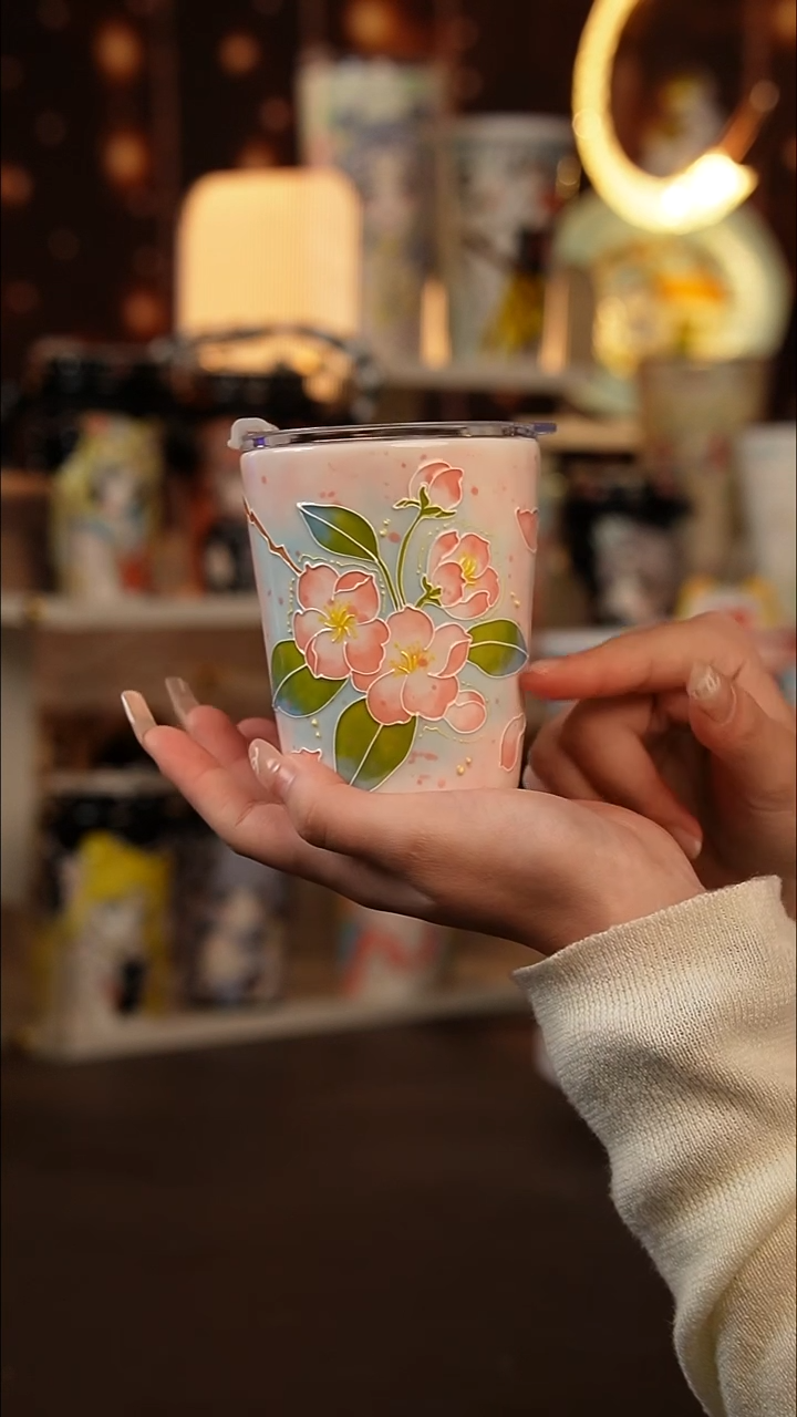 (玉泥）景德镇手工手绘文创陶瓷杯