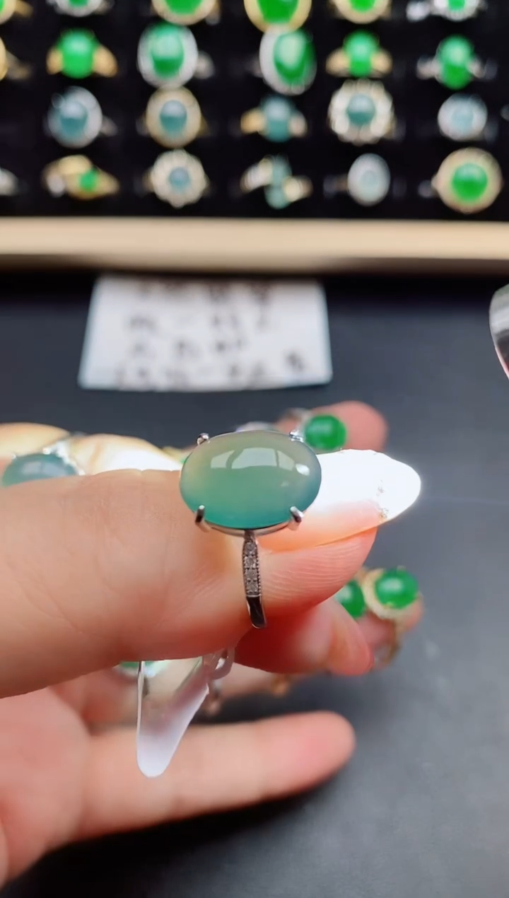 【闪购商品】翡翠戒指银S925镶嵌121212