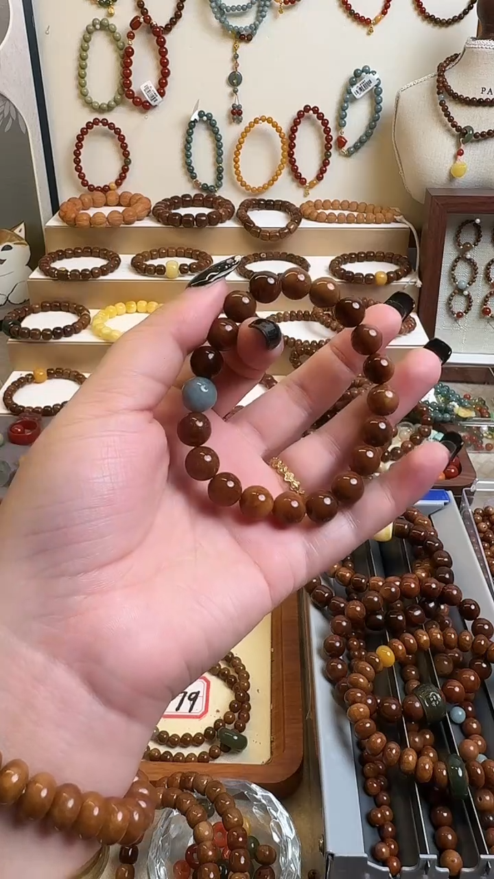 手串库克未镶嵌库克翡翠卡10单圈