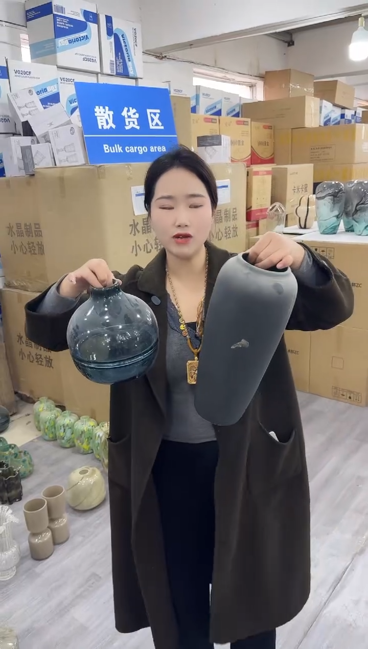 【闪购商品】琉璃静姐花器Q-花瓶品5