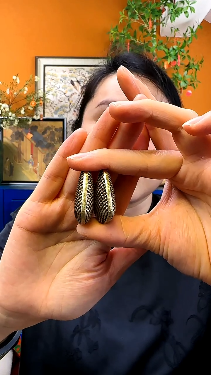 纯铜925银无卷*花耳钉