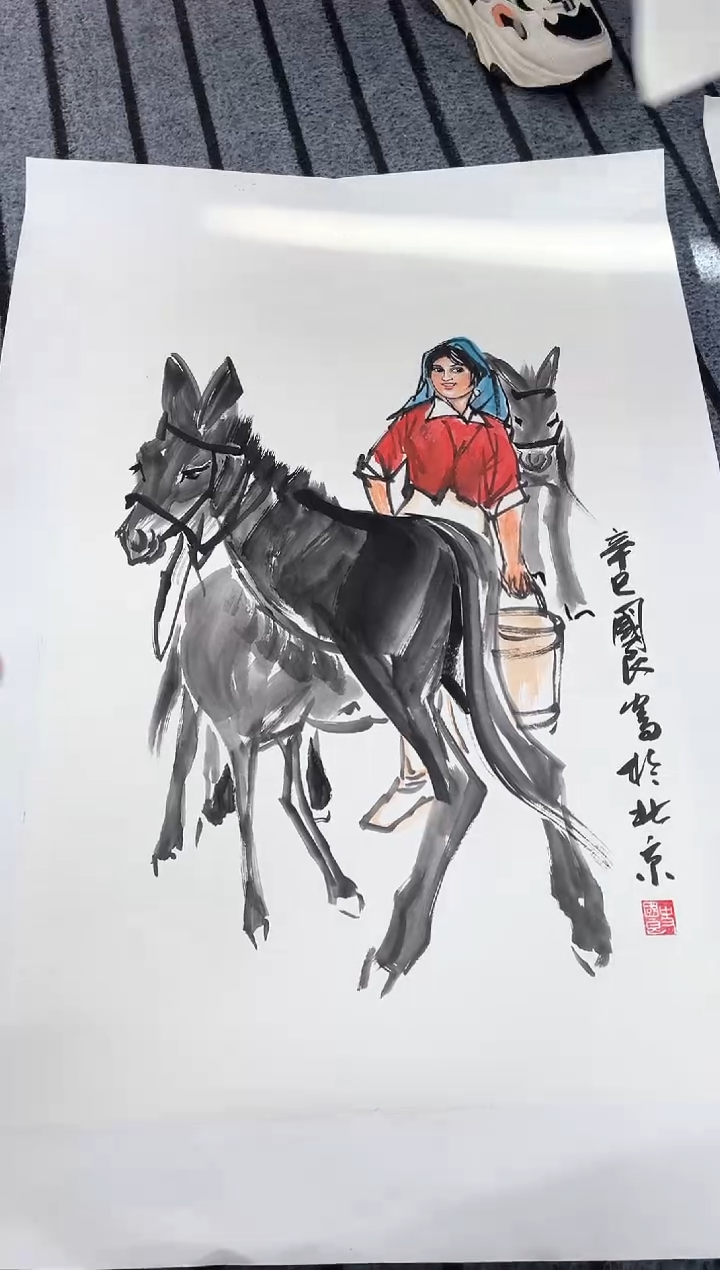 精品国画人物作品