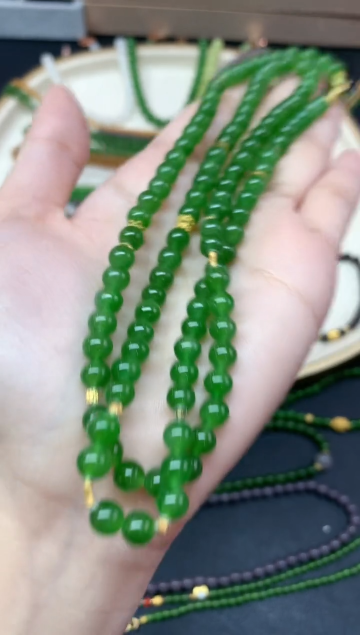 【闪购商品】和田玉珠链未镶嵌珠链A110|5500