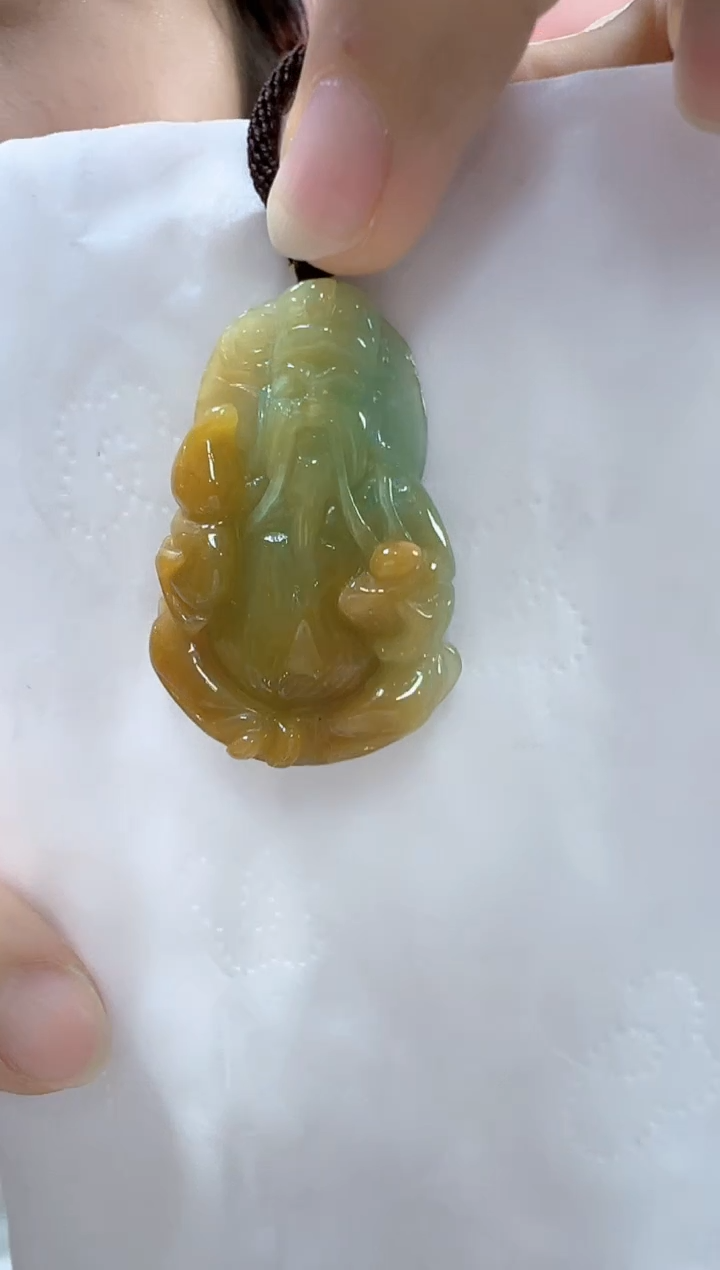 【闪购商品】翡翠未镶嵌颈饰孤品财神