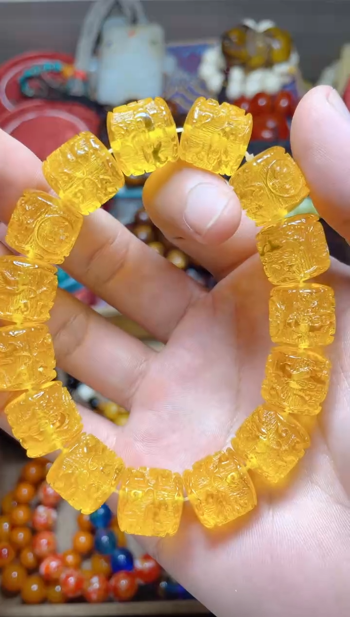 未镶嵌琥珀手链点击链接下单即可