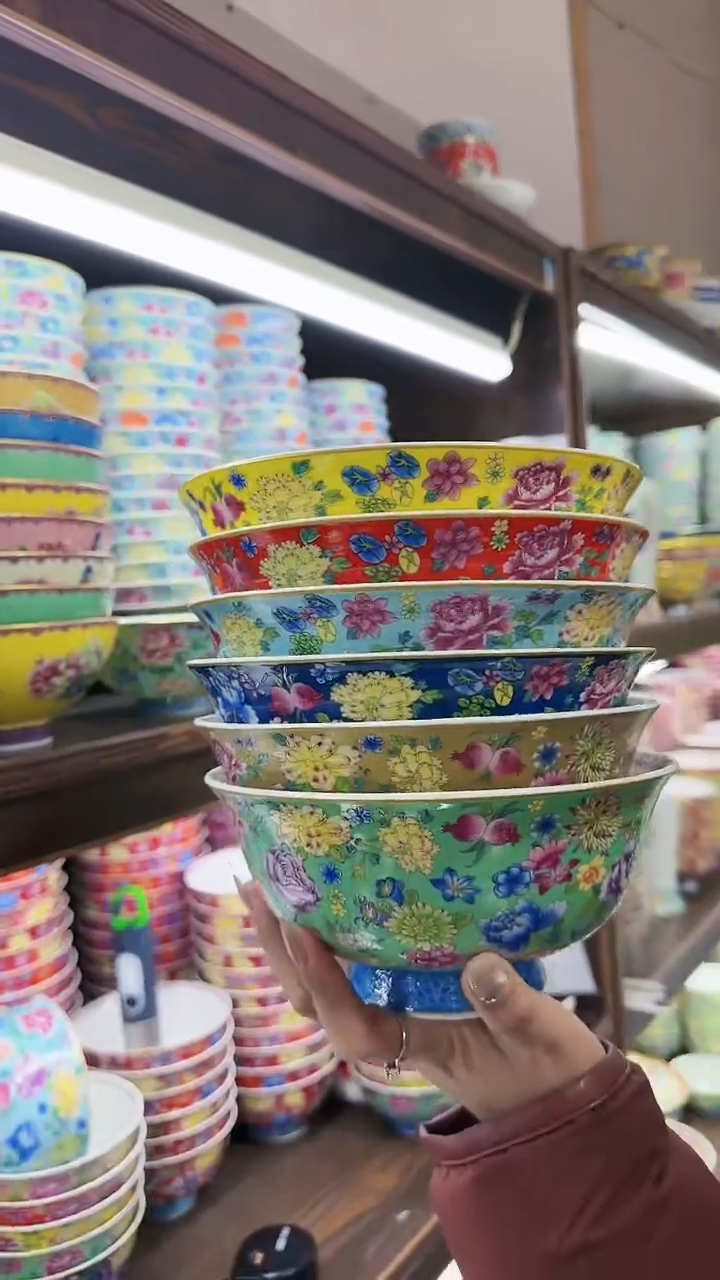 【闪购商品】瓷片7英寸面碗6个景德镇陶瓷