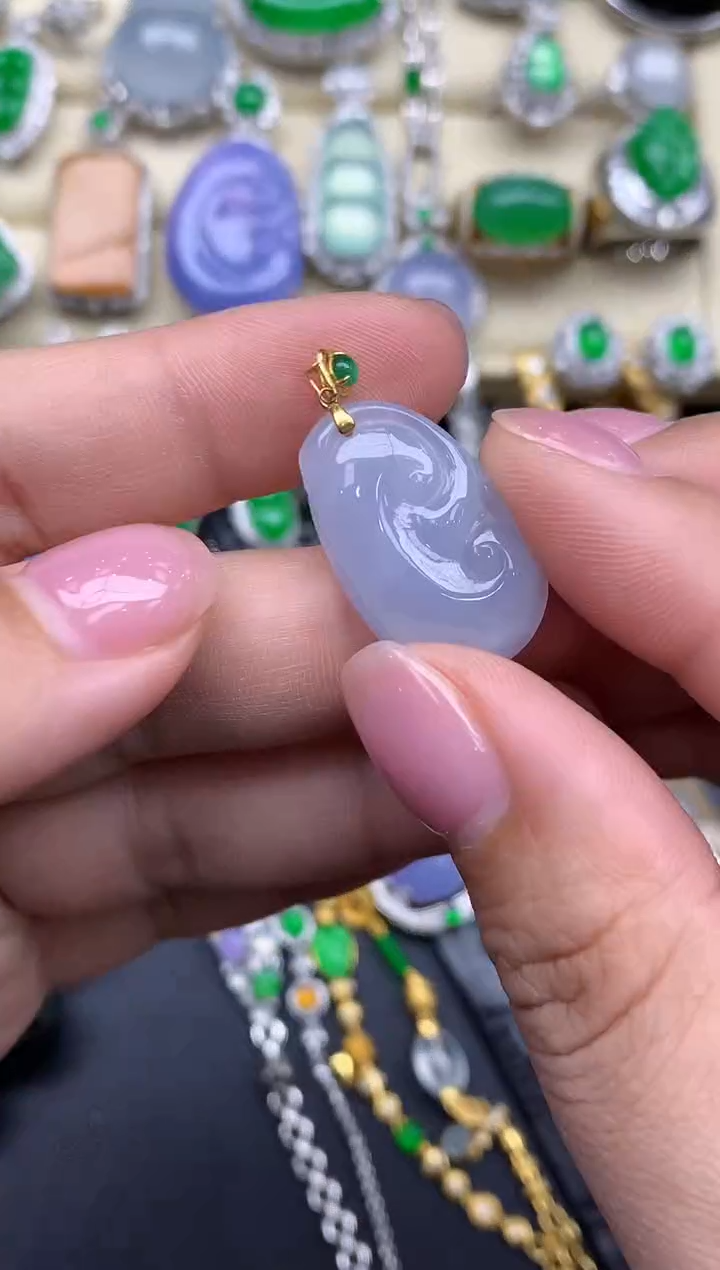 【闪购商品】翡翠颈饰18K金镶嵌262-中国好珍宝