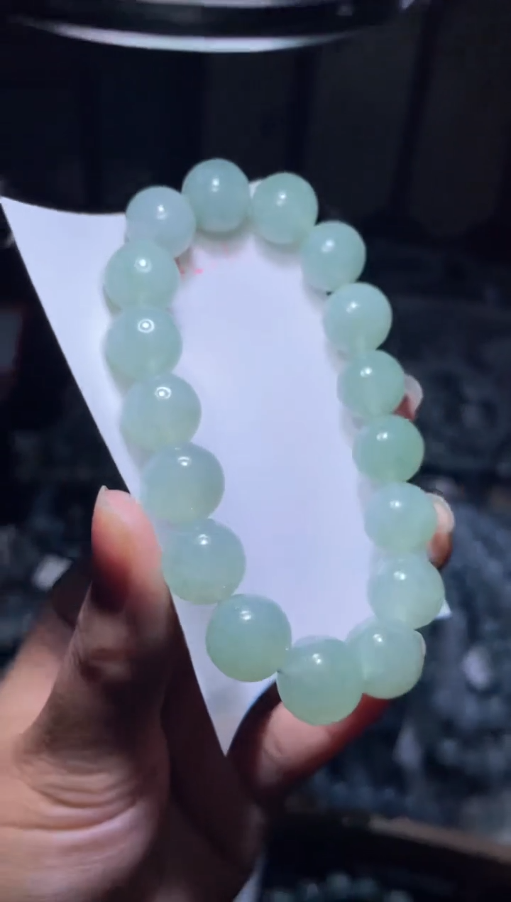 未镶嵌定制翡翠天然缅甸翡翠手串50