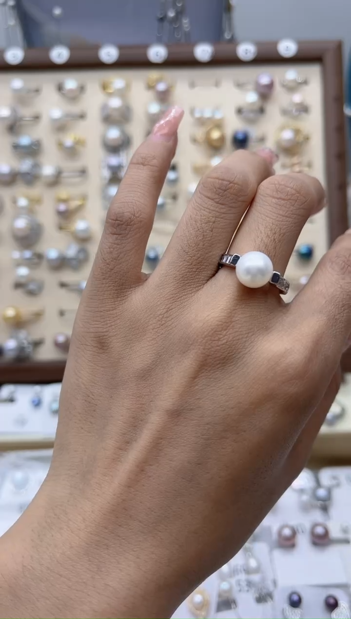 【闪购商品】淡水珍珠戒指合金6+