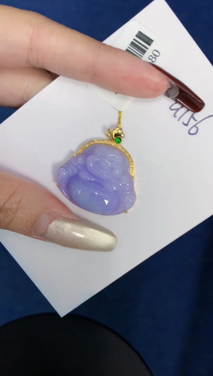 【闪购商品】翡翠颈饰18K金镶嵌0000000000