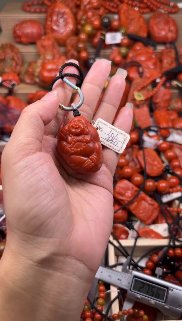 【闪购商品】南红玛瑙珠宝奇石银S925镶嵌106