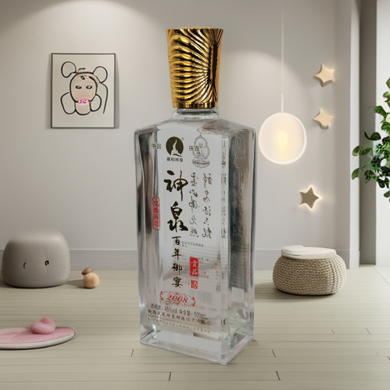 喜柳神泉凤香型神泉百年御宴45度白酒45度500