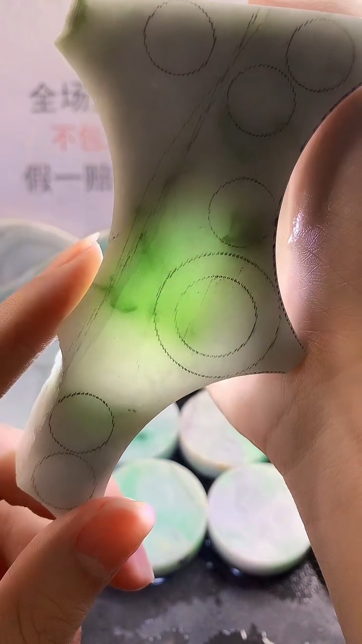 未镶嵌裸石翡翠天然缅甸翡翠A货FC4