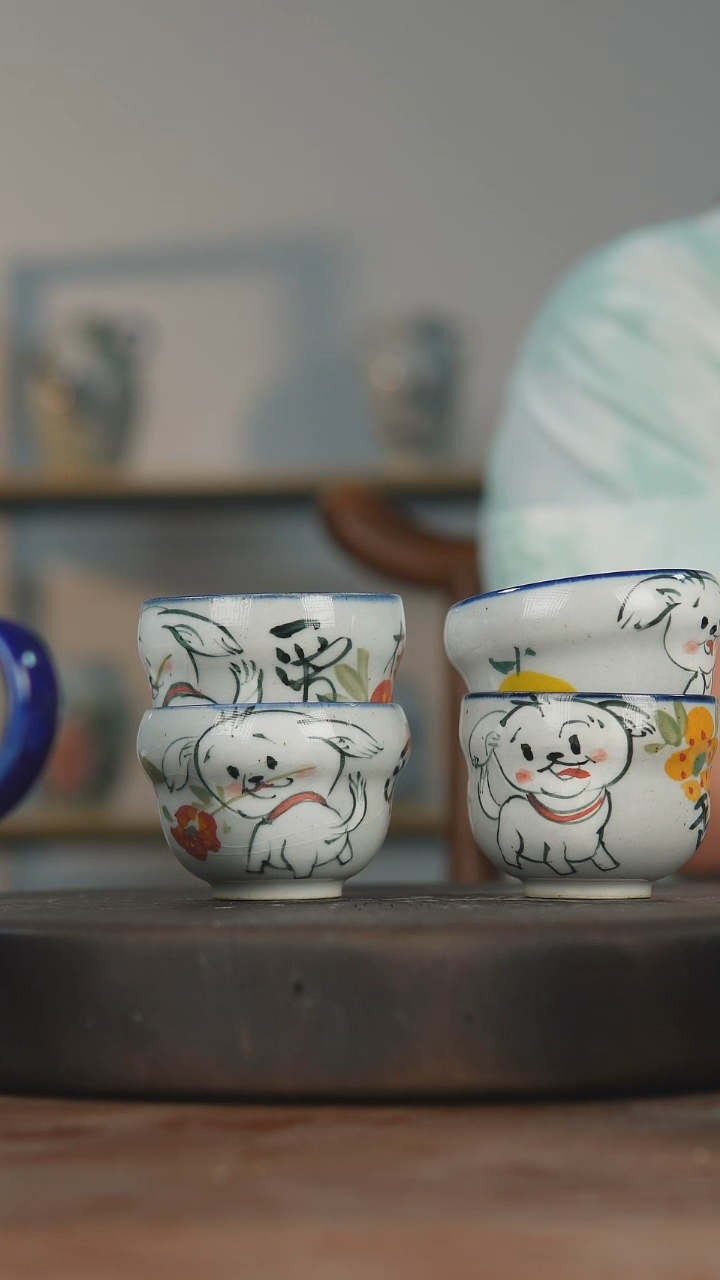 杯子076老陶泥杯子四个