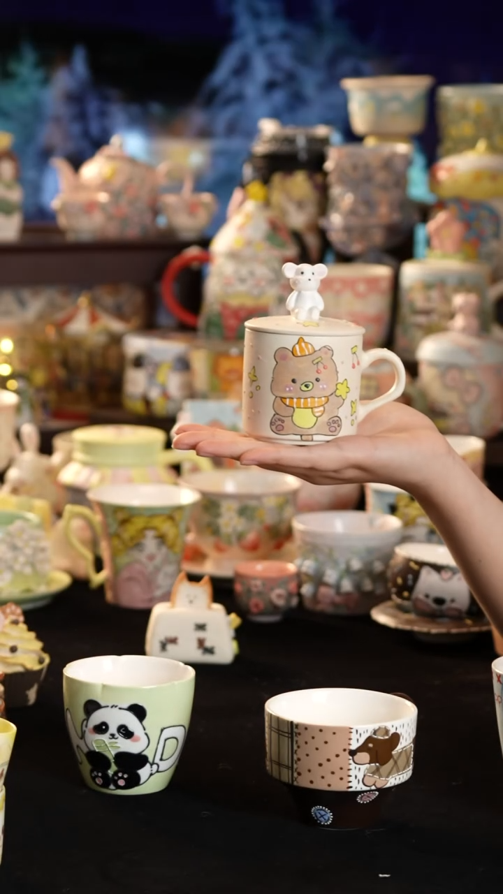 其他陶景德镇釉下彩手绘设计师款陶瓷